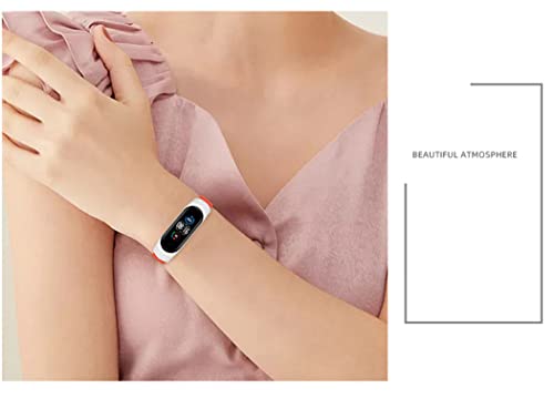 Alça trançada ajustável compatível com Xiaomi mi Band 6 5 4 3, alça esportiva elástica de nylon ajus