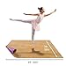 Matrix-Athletic Portable Marley Dance Floor Mat, Triple Thickness, 5mm, Ideal for Tap Dance, Ballet 3' x 4', Wood Grain