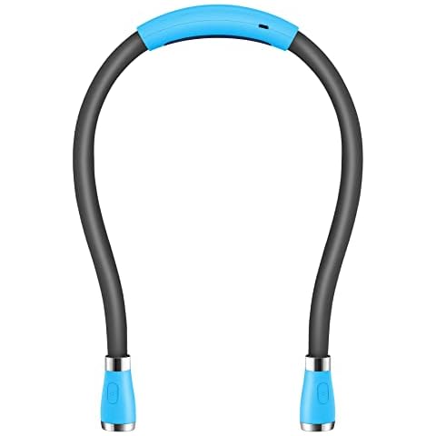 Singhong Usb Rechargeable Neck Book Light For Reading In Bed, 4 Led Bulbs 4 Adjustable Brightness, Hands Free For Night Jogging Or Mending Lamp … … Blue Cover
