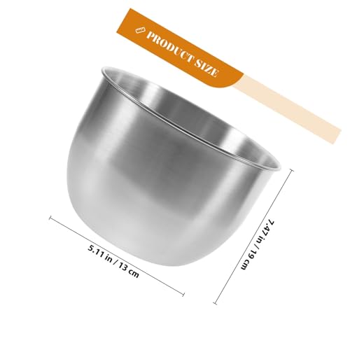Tazón mezclador de acero inoxidable 19 cm para cocina miniatura 2