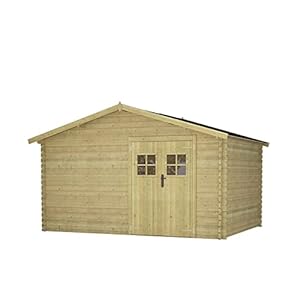 Tuinhuis / blokhut Alicia zadeldak 400 x 300 cm Fonteyn hogedruk geïmpregneerd