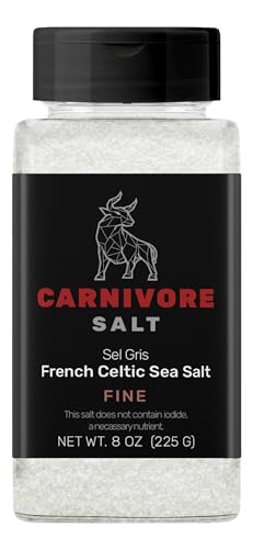 Carnivore Salt – All Natural French Celtic Grey Salt, Hand Harvested Mineral Salt, Unprocessed,...
