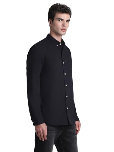 Image of Jack & Jones Men's Cotton Solid Slim Fit Shirt