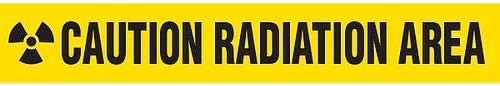 GHS Safety BT4083, PrimeGuard"Caution Radiation Area" Barricade Tape, Pack of 12 Roll
