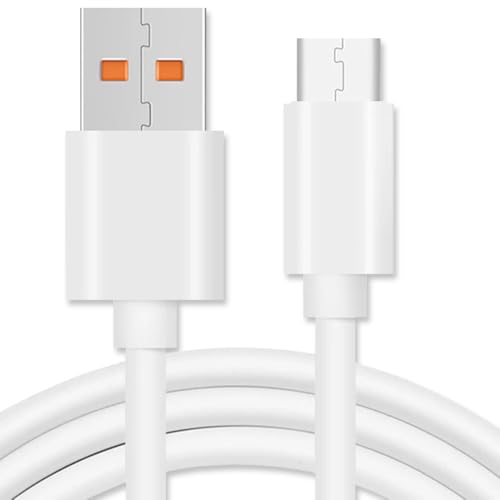 OcioDual USB Type C 0.5 mm 6A 100BA Cable White Charging Cable and Data Cable Quick Fast Charge Cable for Mobile Phones Smartphones Tablets - Image 4