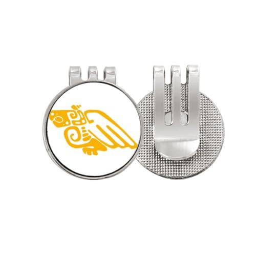 Marcador de pelota de golf con clip magnético no/no México Totems con diseño esmaltado de águila