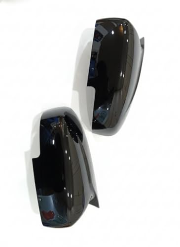 Image of Batman Style Car Side Mirror Covers compatible with New Swift, Baleno, New Dzire (2017-2025), Fronx, Glanza, Ignis, Ciaz, Gloss Black Finish, Set of 2