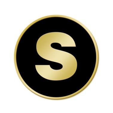 Letter S Pins - Alphabet Initial Letter S Lapel Pin 1 Pack