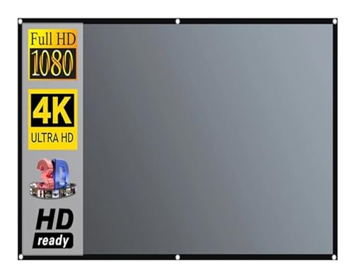 Pantalla de proyector metálica 16:9 que elimina reflejos y mejora el brillo en salón o negocio