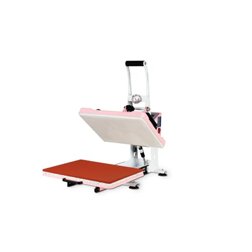 Prensa térmica semiautomática con base deslizante y control digital miniatura 1