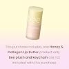 Manteca labial de miel y colágeno, tratamiento hidratante para labios, mascarilla labial nocturna, bálsamo labial humectante con aceite de jojoba y escualano, cuidado labial, cuidado de la piel coreano (0.45 oz) 4