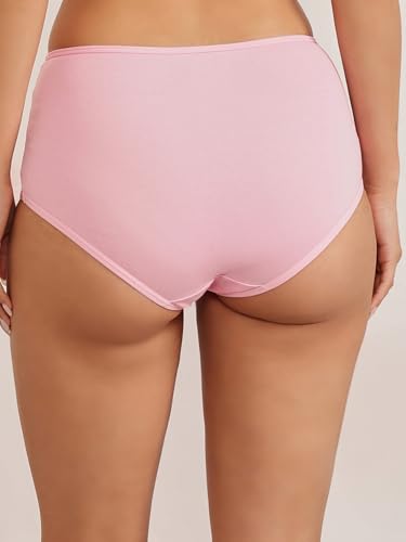 Image of Clovia Women's Cotton High Waist Hipster Panty with Powernet Panels