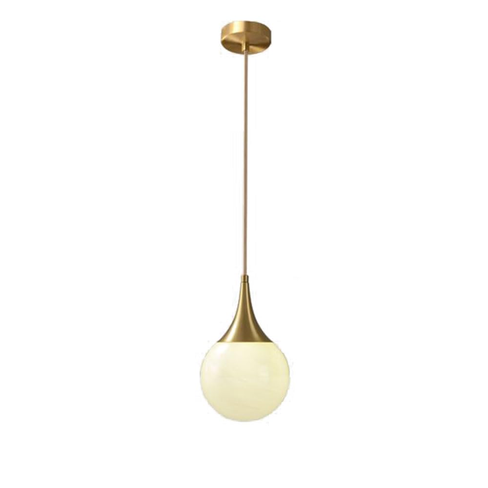 RSZCSMO Modern Minimalist 5.9-inch LED Bedroom Bedside Chandelier Nordic Luxury Living Room Dining Room Glass Chandelier is Suitable for Bar Cafe Hotel,Lighting Fixture
