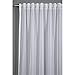 GARDINIA Vorhang mit verdeckten Schlaufen und Gardinenband, Voile Uni, Lichtdurchlässig und transparent, Weiß, 300 x 245 cm