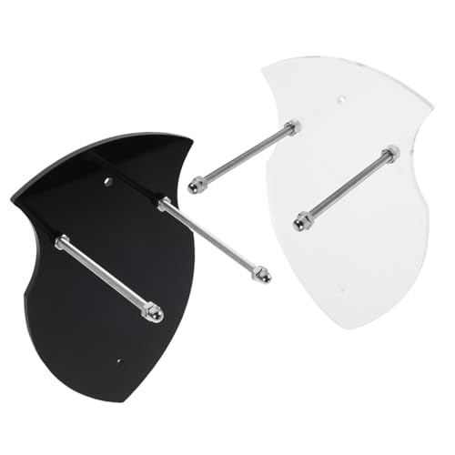 BRIGHTFUFU Versatile Wall Sword Holder Acrylic Wand Display Stand Modern Wall-mounted Rack for Axes