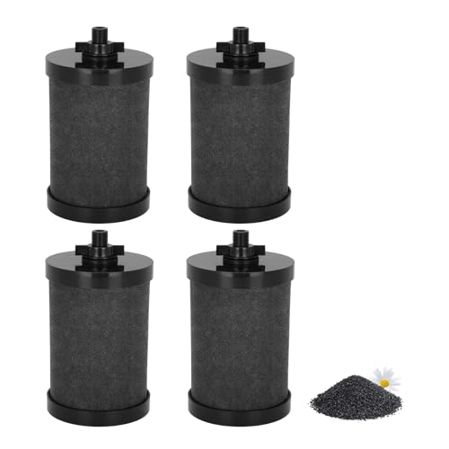 2387 Pro Filters Replacement NSF/ANSI 42 Certified for Alexapure 2387 Pro Filter Replacement 5 000 Gallon Throughput Capacity Compatible with Alexapure Water Filtration System - Filter 4 Pack Black