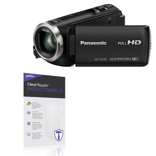 BoxWave Screen Protector Compatible With Panasonic HC-V270 - ClearTouch ImpactShield (2-Pack), Impenetrable Screen Protector Flexible Film