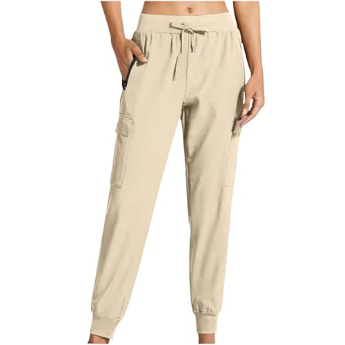 Calças femininas outono verão cargo esporte academia caminhada calça franzida perna reta calça femin