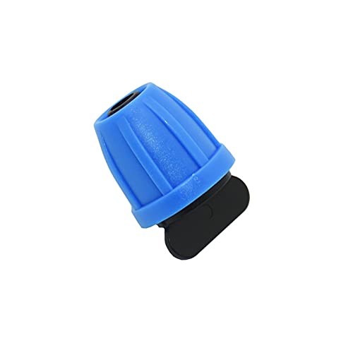TRENTSNOOK Conectores de cinta de goteo de 3/8 pulgadas, tapón de manguera de jardín para tapón de tuerca de bloqueo, sello de agua 8/11, enchufe de manguera de riego, 80 unidades