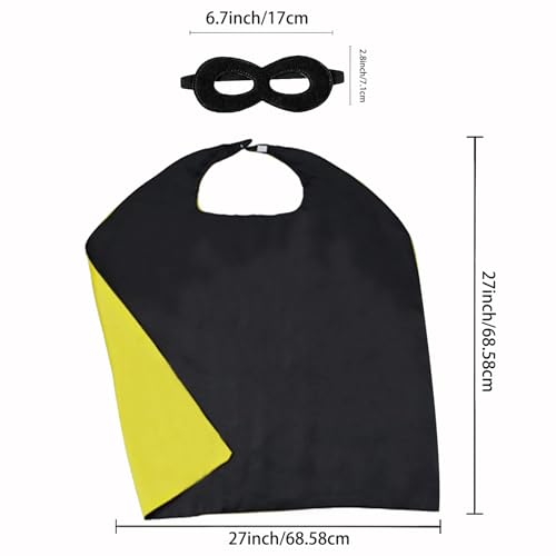 Image of Superhero Capes for Kids Halloween Costumes and Dress up - Superhero Toys Capes 4-10 Year for boys birthday party Gifts