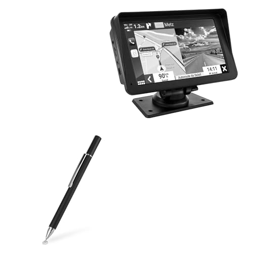 BoxWave Stylus Pen Compatible with Bvdfgk 67040224 Portable CarPlay Screen (7 in) - FineTouch Capacitive Stylus, Super Precise Stylus Pen - Jet Black