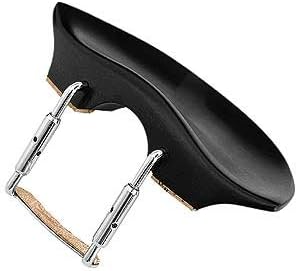 Flesch 3/4-4/4 Violin Chinrest - Ebony with Standard Bracket