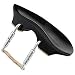 Flesch 3/4-4/4 Violin Chinrest - Ebony with Standard Bracket