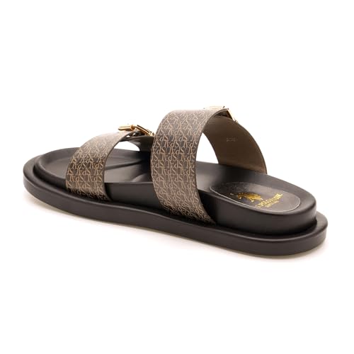 Image of U.S. POLO ASSN. Maria Black Footbed Flats With Monogram Logo