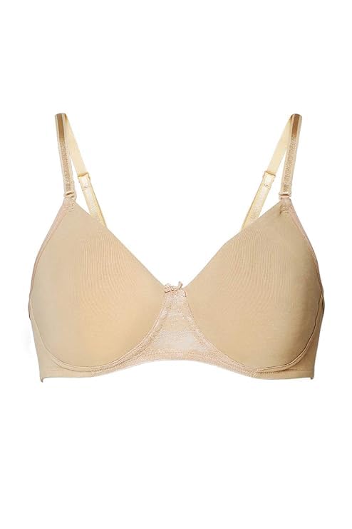 Image of Van Heusen Women's Everyday Cotton Bra|Medium Coverage|Non Padded|Non Wired|Seamless Moulded Cups|Anti Bacterial Tech| Keeps you Fresh|Sweat Absorbent|No Slip Soft Straps|Detachable Straps|Style 11001