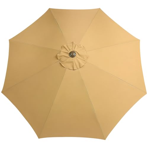 Toile de rechange pour parasol 2,7m Alasum bâche polyester pour modèle 8 baleines