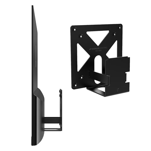 Adaptador de Montaje VESA HumanCentric Compatible con Monitores HP M24h, M27h, 524sh, 524da y 527sh, Montaje de Soporte 75x75mm y 100x100mm, Hardware Incluido