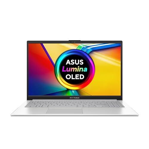 ASUS Vivobook Go 15 OLED Laptop | 15,6" Full-HD 16:9 OLED Display |Intel Core i3-N305 | 8 GB RAM | 512 GB SSD | Intel UHD Graphics | Windows 11 | QWERTZ Tastatur | Cool Silver
