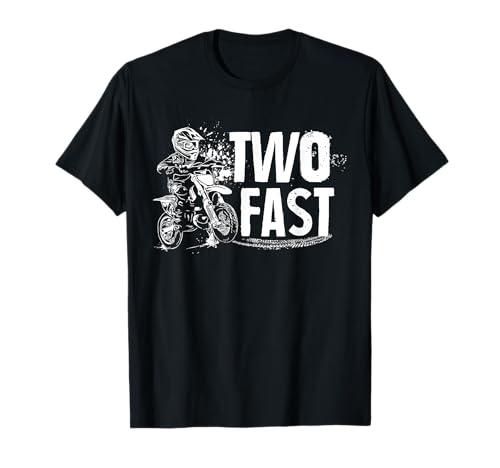 Two Fast Dirt Bike 2nd Birthday Boy T-Shirt