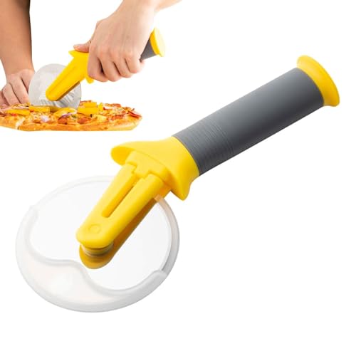 Stainless Steel Pizza Cutter, Rocker Pizza Cutter | Classic Pastry Cutter Wheel | Baking Tools, Kitchen Accessories, Stainless Steel Pizza Cutter Wheel