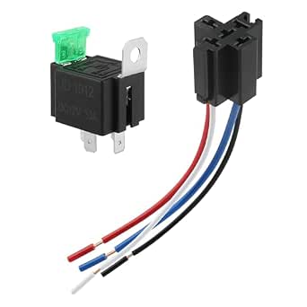 12V Fuse Relay Switch Harness Set with 30A Blade Fuse – 4-Pin SPST