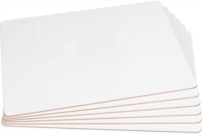 Miniatura 6 de Tableros de borrado en seco con forro primario de dos caras, no magnéticas, 6 tableros