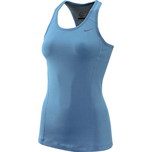Nike Victory Shape Long Training Top Bra Blue