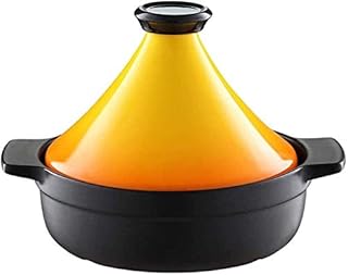 JUNJIJINGXIANG Cocotte Le Creuset Grand tajine de Cuisson avec Couvercle Conique, Pot de Cuisson tagine marocain de Cuisson, Pot de Cuisson de tagine.