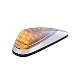 United Pacific 30676 - Truck Cab Light - 19 Amber Led Grakon 2000 Style Cab Light Kit - Clear Lens