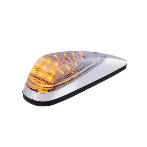 United Pacific 30676 - Truck Cab Light - 19 Amber Led Grakon 2000 Style Cab Light Kit - Clear Lens
