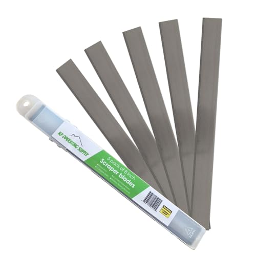 8" Replacement Floor Scraper Blades 5 -Pack - Angled Demolition Scraper Blades for Efficient Flooring Removal and Demolition Razors - Compatible with Telescoping Floor Scrape - by KP Operating Supply by KP Operating Supply - Used condition - US$16.14