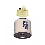 Fuel Filter R24T Fuel/Water Separator with Cup Compatible with Parker Racor 220R Center Thread Bowl
