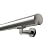 B52 Anodized Handrail Aluminum Stairs Kit Stainless Steel Look 3 Ft and 1.97 "diam