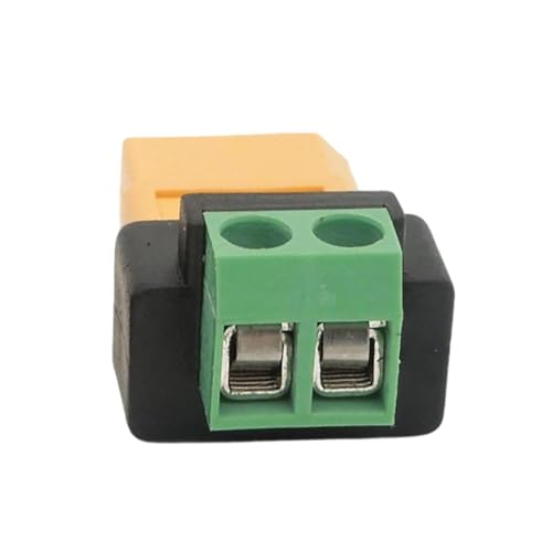 HDOYTXXM Adaptador sin soldadura de uso bidireccional XT60 mujeres hasta 2p terminal conector para fuentes de alimentación al aire libre UAV conector de alimentación