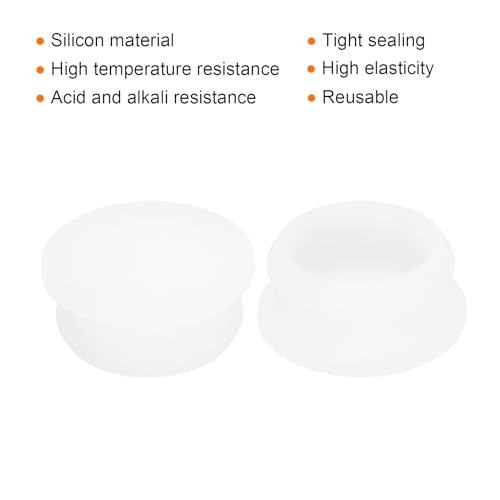 Image of MECCANIXITY Silicone Snap in Locking Hole Plugs Rubber Panel Seal Cover Flush Type Panel Round for Kitchen Rubber Bulkheads Waterproof Sealing Plugs 29mm /1.14 Inch Dia Transparent,Pack of 5