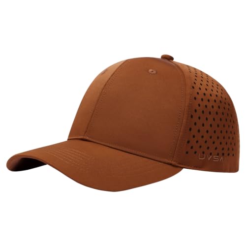 Image of UPF 50+ Performance Water Resistant Baseball Cap Lightweight Breathable Hat Golf Running Boat Hiking for Men Women