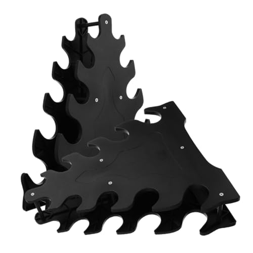 ibasenice 2Pcs Heavy Duty Dumbbell Storage Rack Durable Plastic Dumbbell Holder Stand for Home Gym Prevents Rolling Protects Floors Weight Holder for Organizing