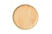 Plateau de service rond en bois pour pain, dessert, salade, fruits en bois, 20,3 cm