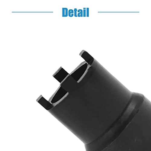 Image of uxcell 19mm 23mm 4 Pin Motorcycle Clutch Lock Nut Spanner Socket Wrench Repair Remove Tool Black for Honda CG125