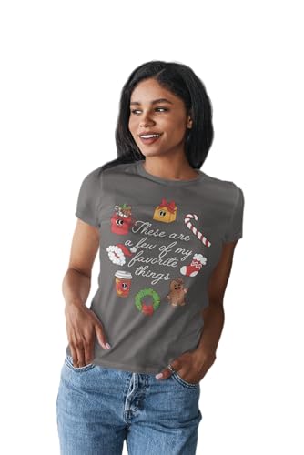 MISS POPULAR Womens Xmas Holiday T Shirts Christmas Seasonal Prints | S-2XL